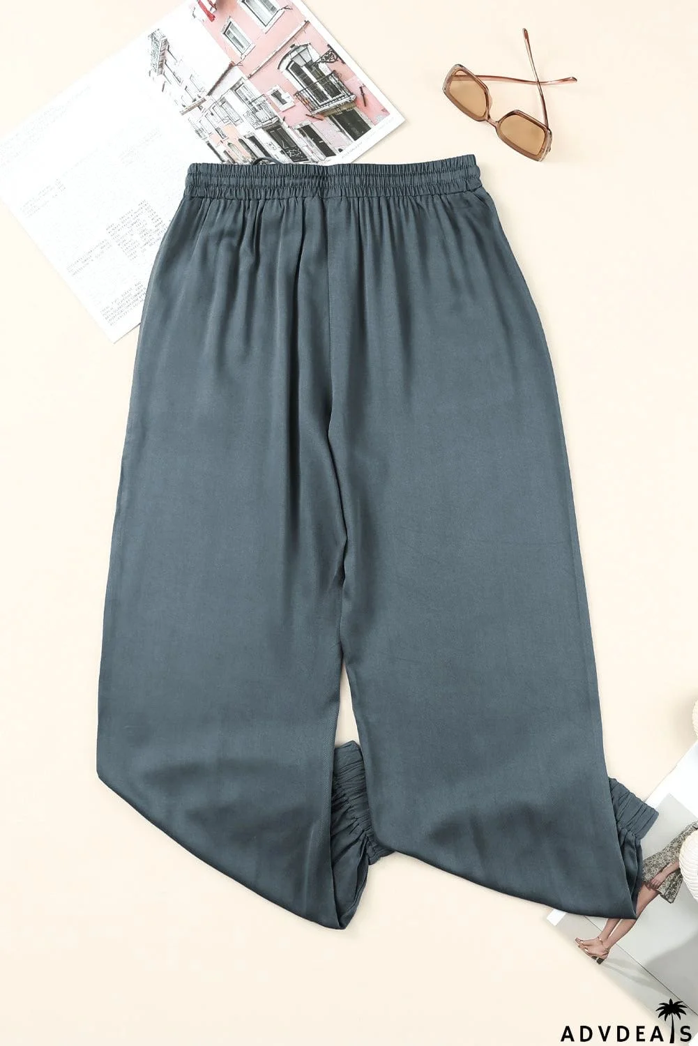 Drawstring Waist Joggers with Pockets