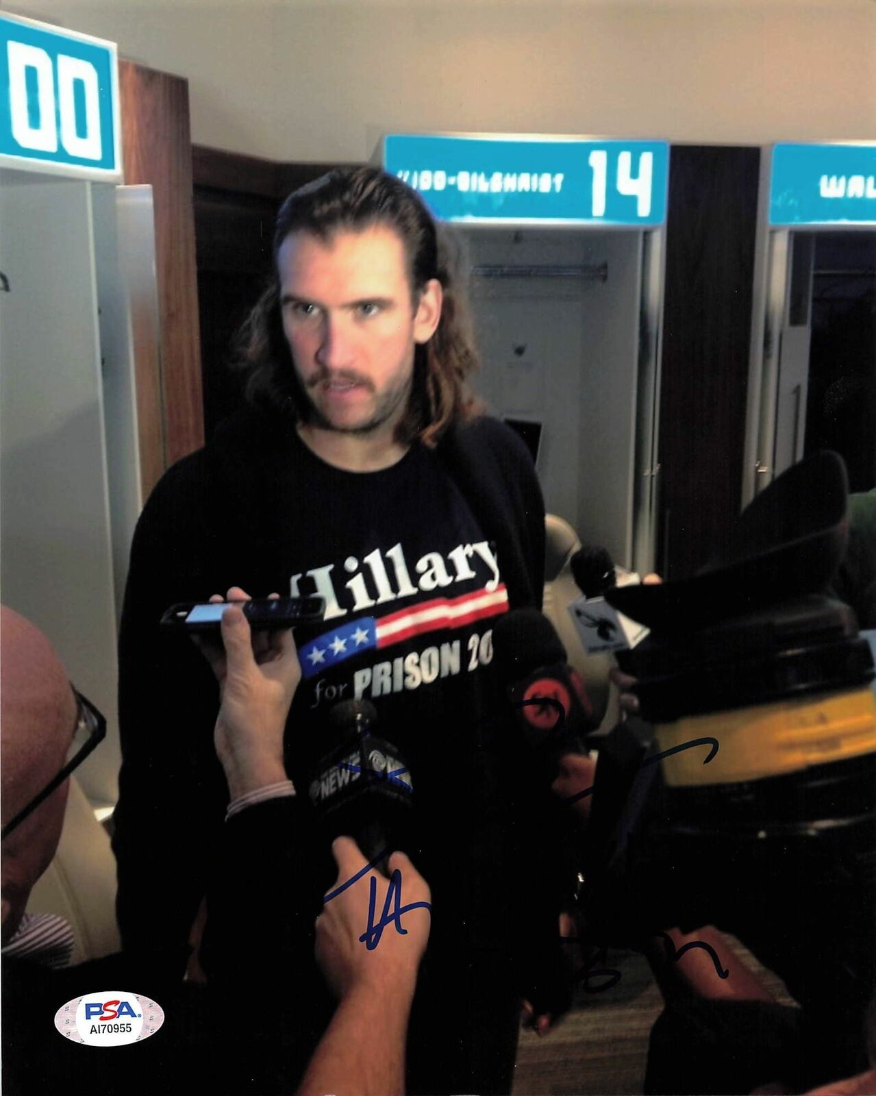 Spencer Hawes signed 8x10 Photo Poster painting PSA/DNA Hornets Autographed Hillary Clinton