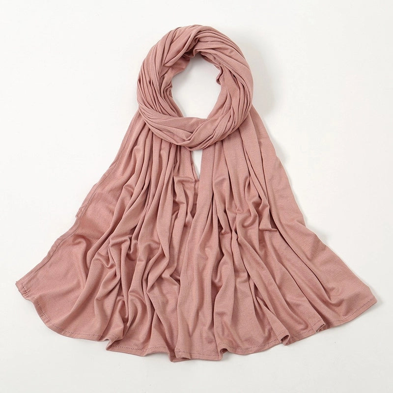 Hot New Solid Color Mercerized Cotton Jersey Scarf Soft Scarf Spot