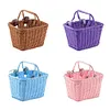 Bike Front Basket with Handles Cute Square Bicycle Basket for Kids Adult Bikes