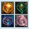 Crystal Secret Realm Full DIY 5D Round Drill Diamond Art Kits 40*40cm Diamond Dots Paintings Picture Arts Craft Diamond Crystal Rhinestones Painting Kits for Adults Beginner Home Wall Decoration Gift