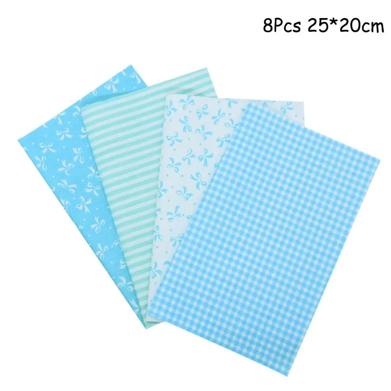 25x25cm and 25x20cm Printed Cotton Fabric Cloth Sewing Quilting Fabrics for Patchwork Needlework DIY Handmade Accessories