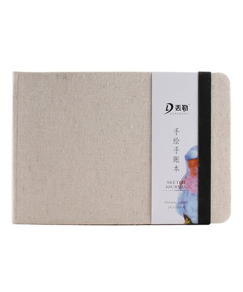 110 GSM Cloth Cover Sketch Book Bullet Journal-Himinee.com