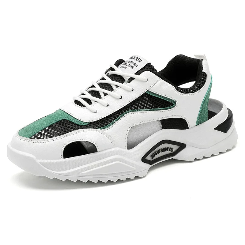 Nine o'clock Breathable Men Shoes Non-Leather Casual Male Footwear 2021 Summer Trendy Big Size Sneaker Outdoor Anti-skid Lace-up