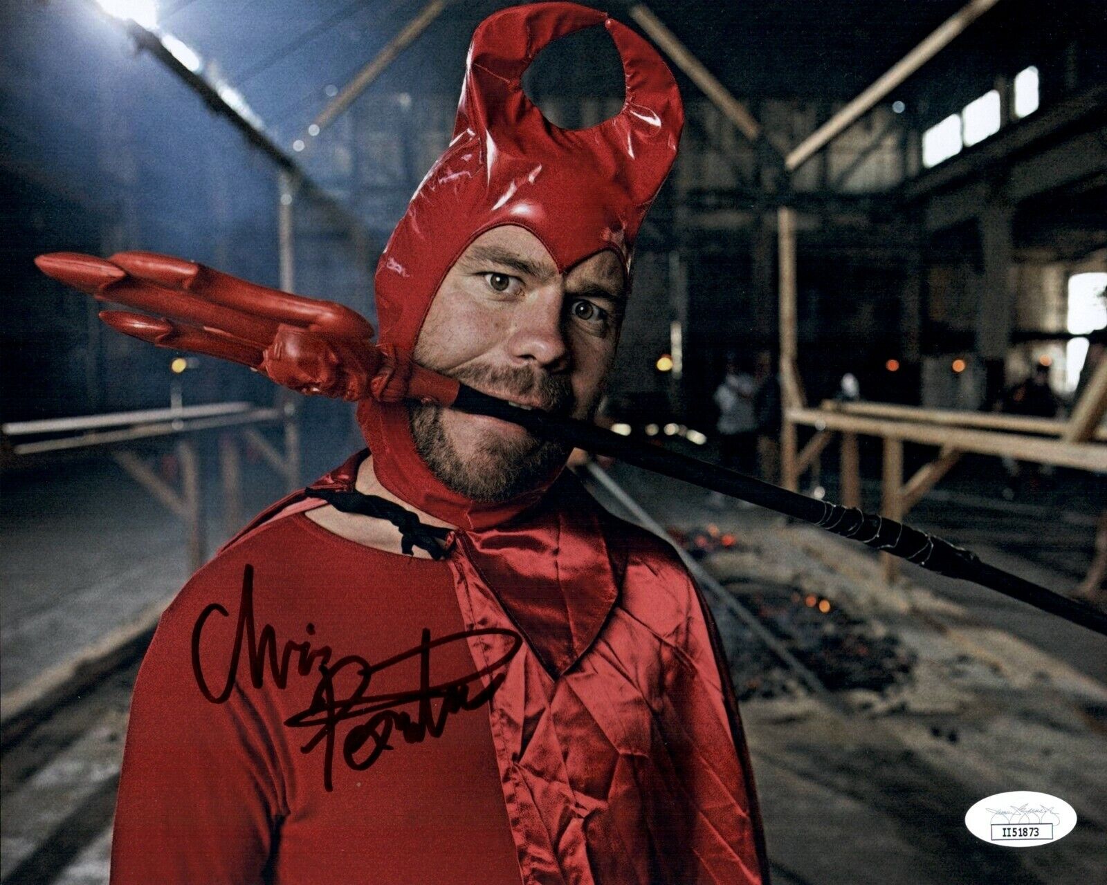 CHRIS PONTIUS Signed JACKASS 8x10 Photo Poster painting In Person Autograph JSA COA Cert