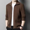 2024 New Men's Wool Zipper Versatile Lapel Casual Jacket