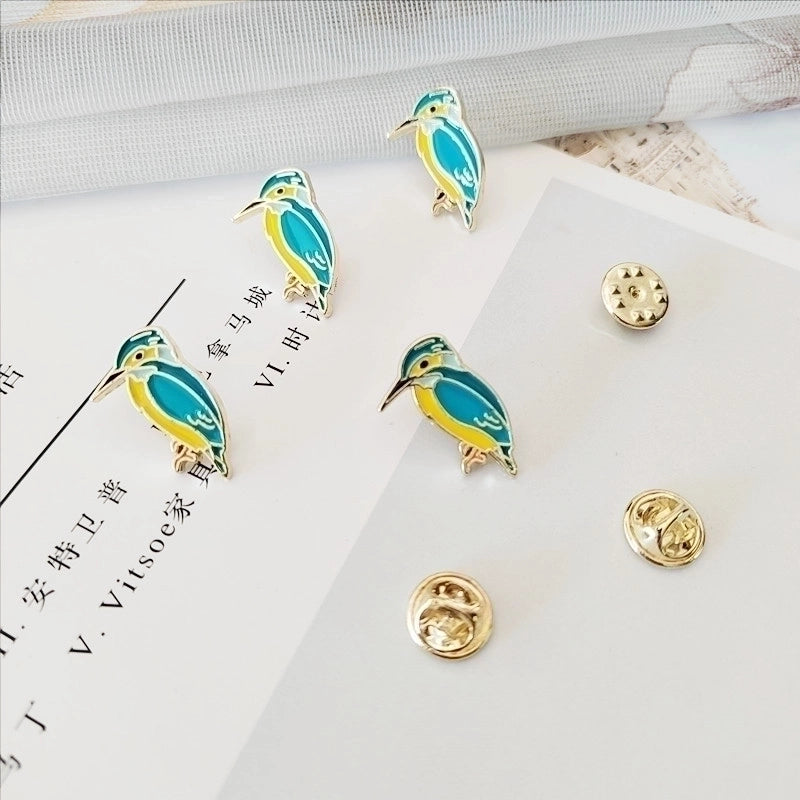 Elegant Pin Clouds Bird Alloy Enamel Women’S Brooches