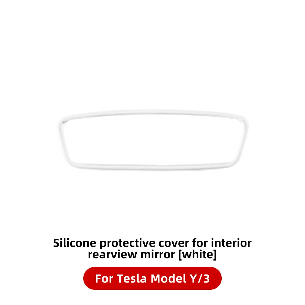 YONZEE Tesla Inner Rearview Mirror Protective Silicone Cover For Model 3/Y
