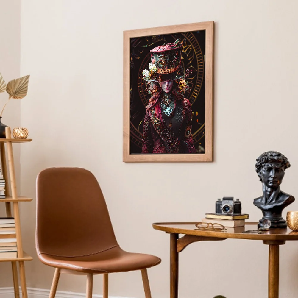 11CT Full Stamped Cross Stitch - Mad Hatter(Canvas|40*50CM)