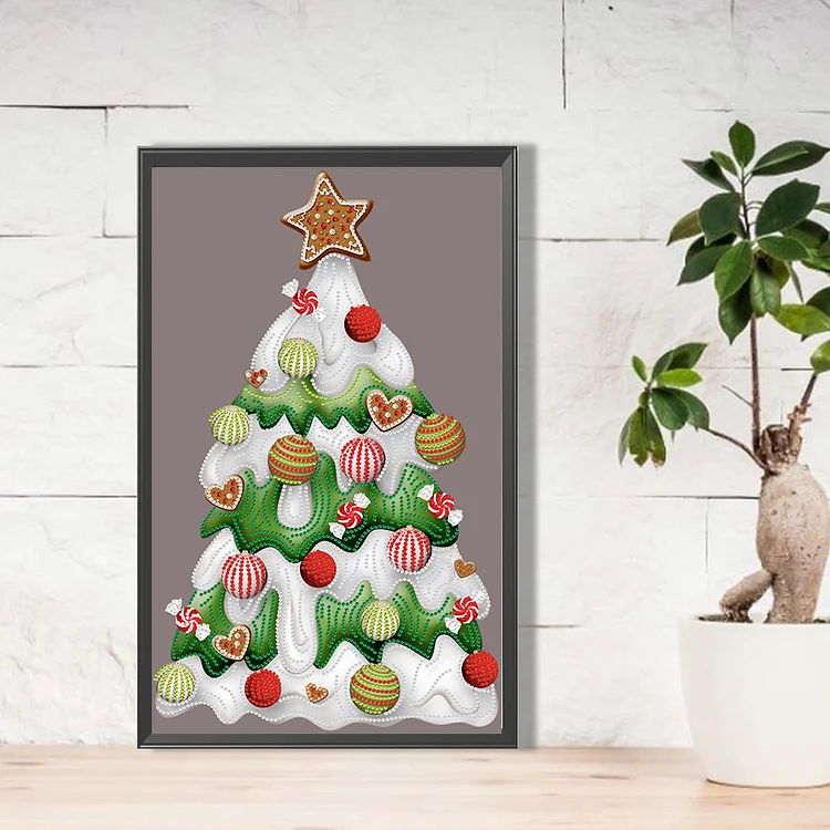 Christmas House - Partial Drill - Special Diamond Painting（40*30cm)-826860