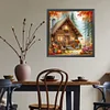 Diamond Painting-DIY Full Round Drill Autumn Cottage(40*40 CM)