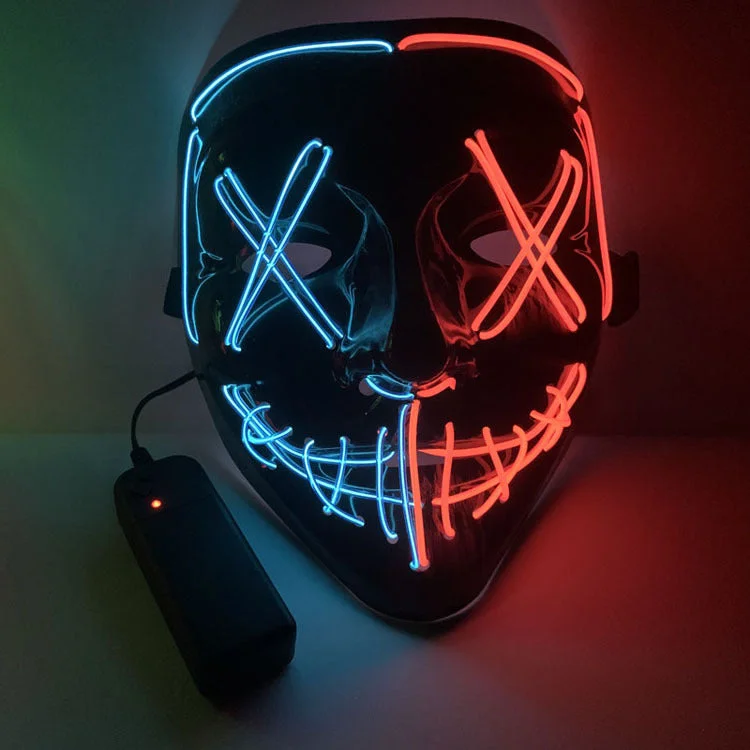 Purge Mask Halloween Light Up LED Mask-elleschic