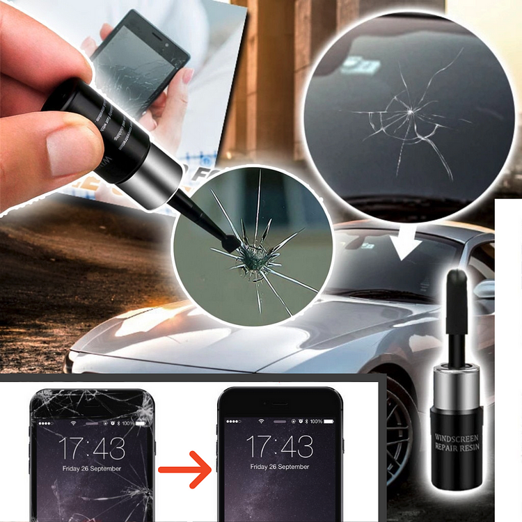 5 Pack Auto Glass Windshield Repair Resin Kit