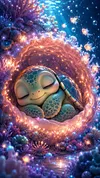 Luxury AB Velvet Diamond Painting Kit - Sleeping Turtle