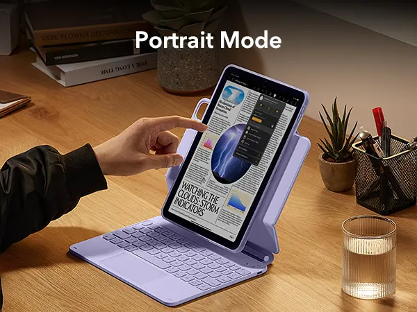Product Introduction of ESR iPad Air 11/13 inch Case with Keyboard.iPad Pro 11/13 inch Keyboard Case.Easy-Set Magnetic Stand.Portrait/Raised Modes.Removable Protective Case 7