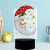 DIY Diamond Painting 7 Color Night Light Lamp Home Decoration Ornament Gift Kit(Xmas Moon)