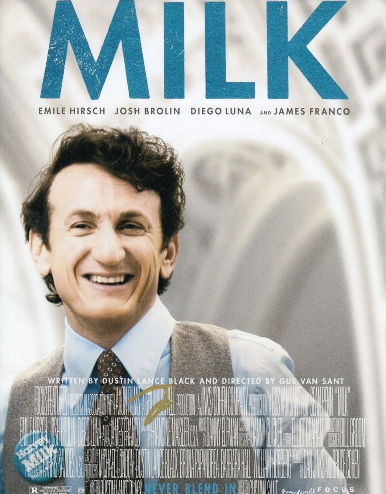 GUS VAN SANT signed (MILK) Movie *DIRECTOR* POSTER 8X10 Photo Poster painting W/COA