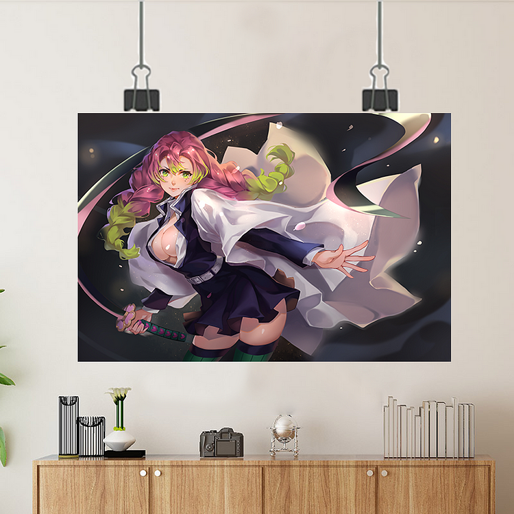 Demon Slayer-Love Pillar:Mitsuri Kanroji/Custom Poster/Canvas/Scroll Painting/Magnetic Painting