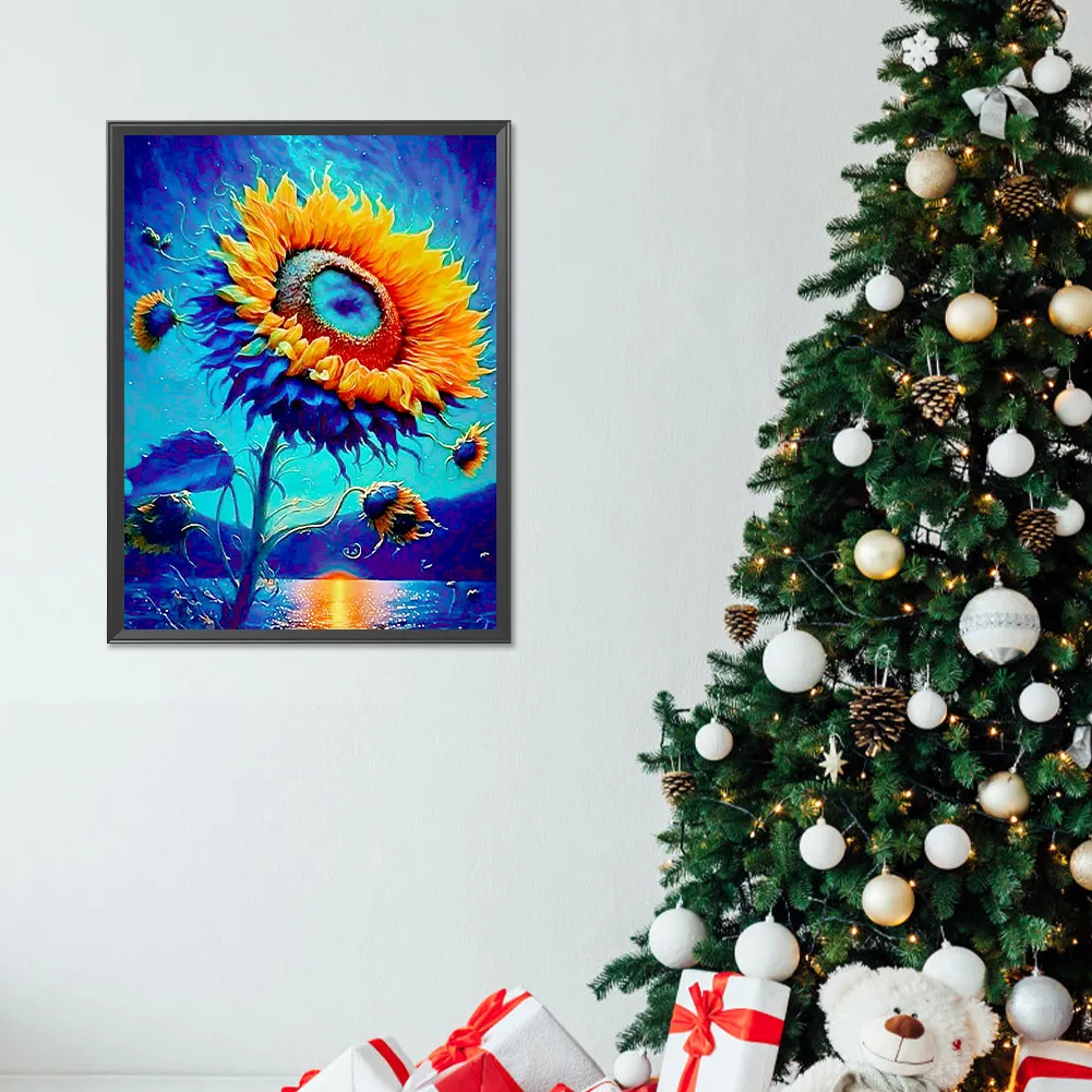 Full Round Diamond Painting 30*40cm - Swaying Sunflowers