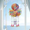 Double Sided Colorful Pattern 5D DIY Crystal Rhinestone Wind Bell Suncatcher Hanging Kits