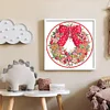 Christmas Wreath - 11CT Stamped Cross Stitch - 40*40cm - Xmas