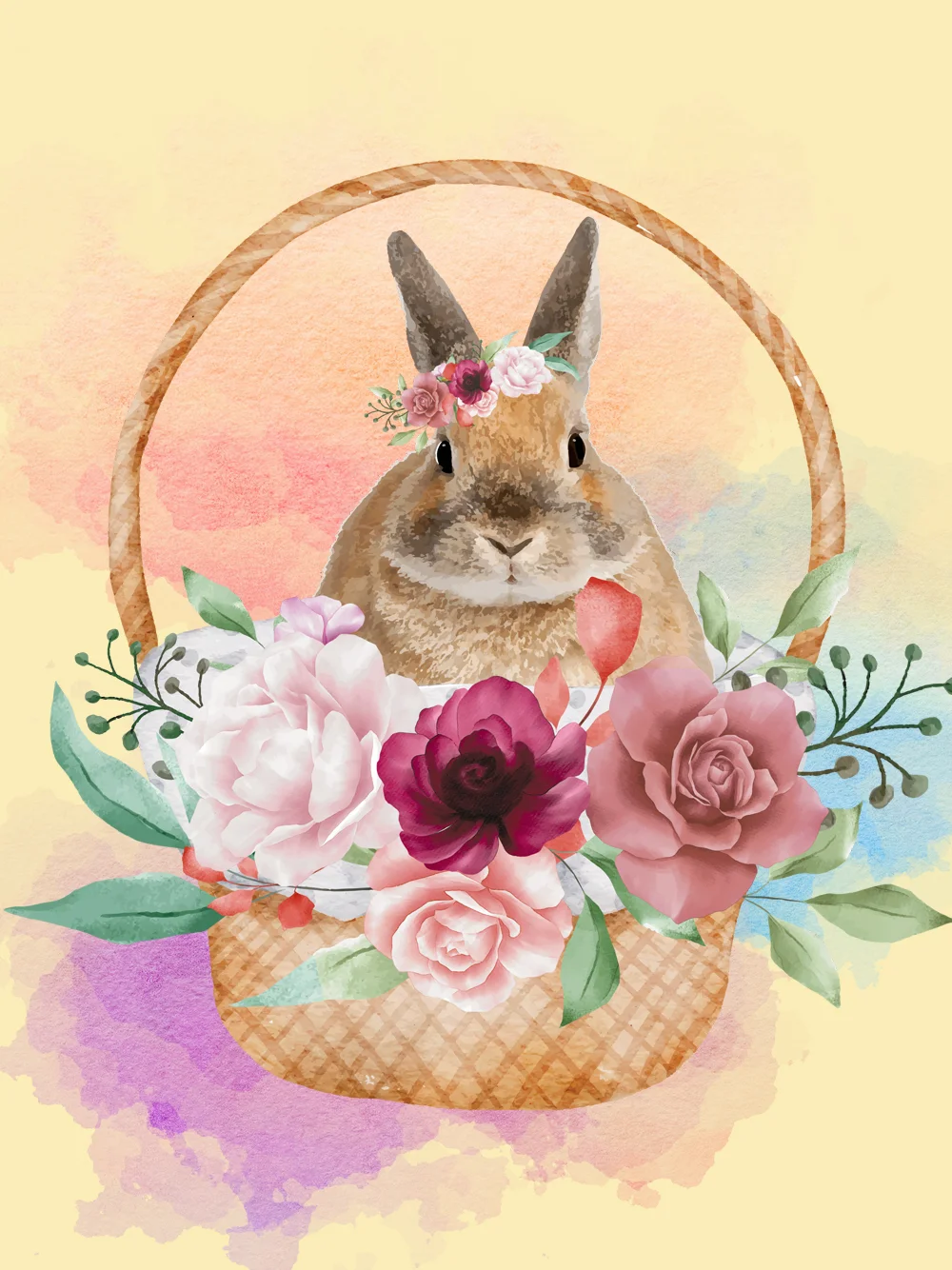 Diamond Painting - Full Round/Square Drill - Rabbit(30*40 - 50*60cm)