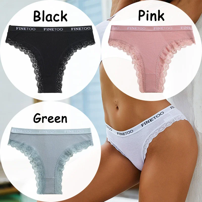 Billionm Lace Panties Women's Underwear Cotton Panties Sexy Lingerie Female Briefs Low-Waist Panty Girl Intimate Underpants