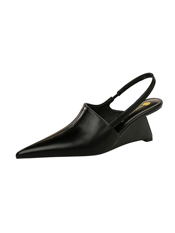 Split-Joint Pointed-Toe Pumps BLACK-35