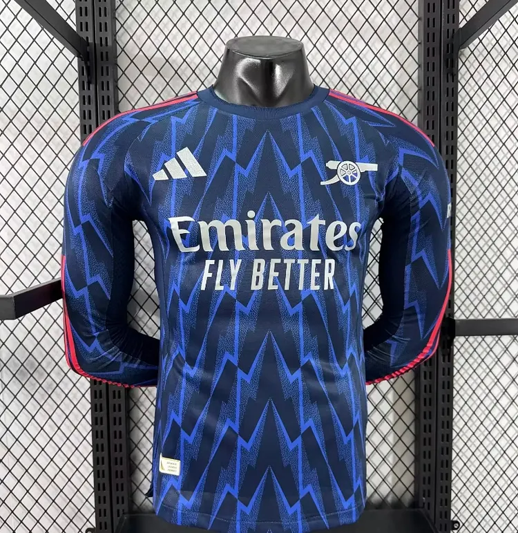 Arsenal 2025-26 New Season Away Long Sleeve Jersey - Player Edition