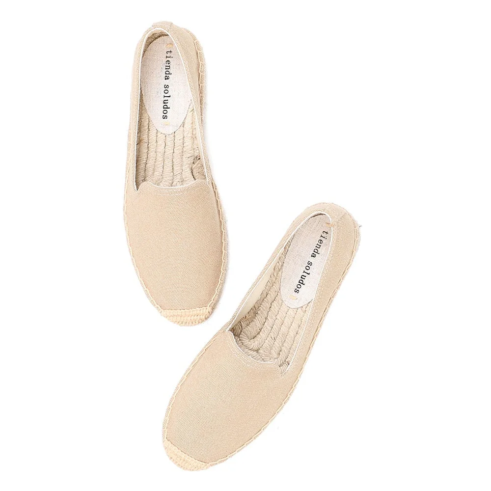 Platform Hemp Rubber Slip-on Casual Casual Espadrilles Flat Shoes