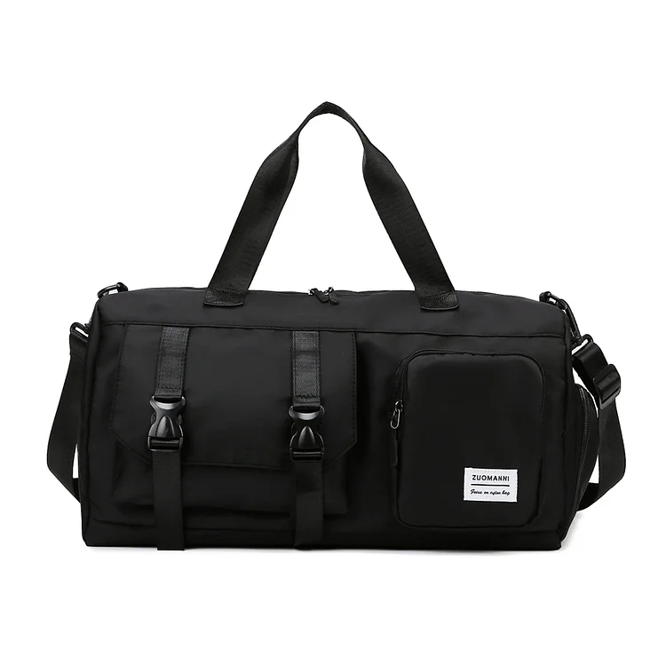 Oxford Duffel Bag Casual Zipper Waterproof with Wet Dry Pocket Shoes Compartment-Annaletters