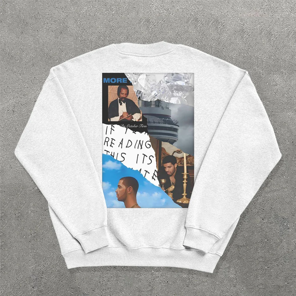 Casual Drake Printed Crew Neck Sweatshirt