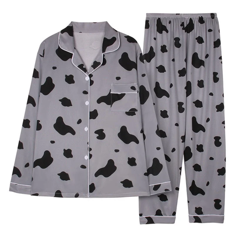 Women's Pajamas Set Soft Pyjamas Plus Size Women's Clothes Homewear Spring Sleepwear 2 Piece Set Sleeping Shirt Home Wear