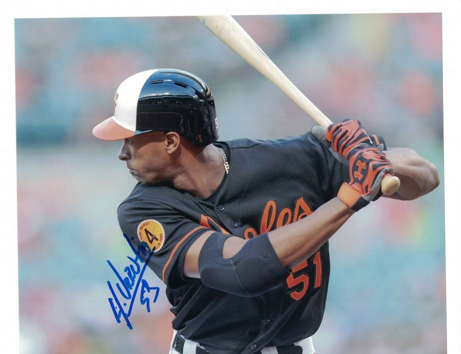 Henry Urrutia Baltimore Orioles CUBA Signed 8x10 Photo Poster painting W/Our COA LML94