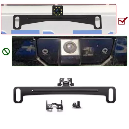Dronehint Universal Car Parts Back License Plate Camera Bracket Frame Kit Car Accessories (For: Acura) Parts