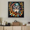 Diamond Painting -DIY Full Square Drill Indian Wolf(45*45CM)