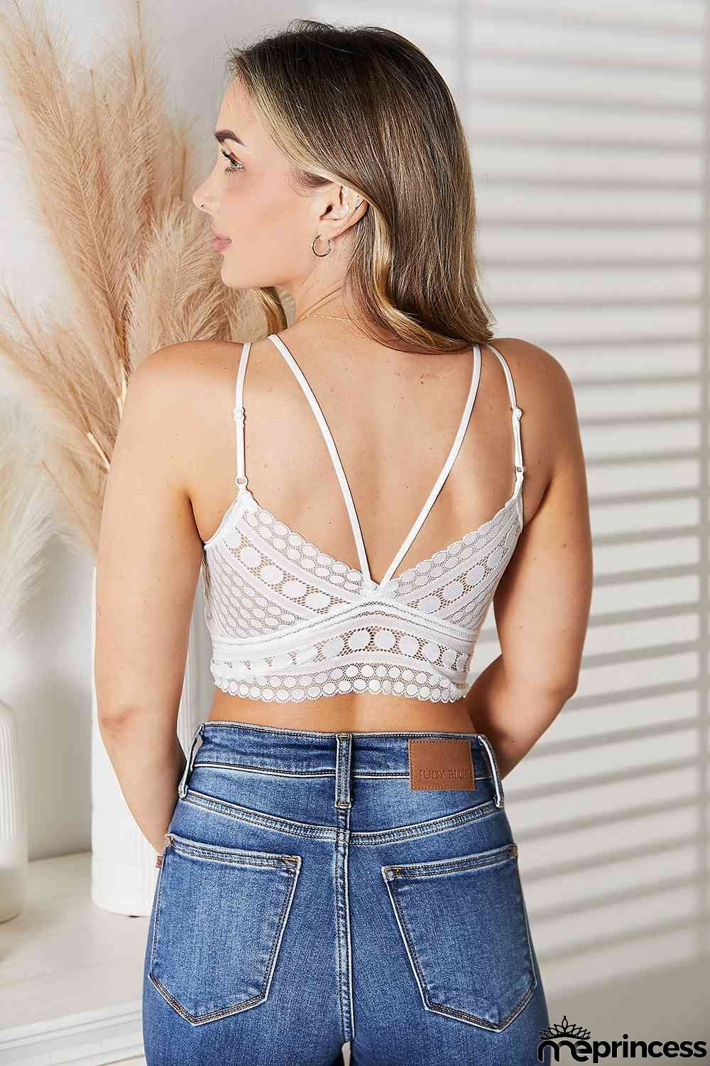 JadyK Emmy Double-Strap Lace Detail Bralette