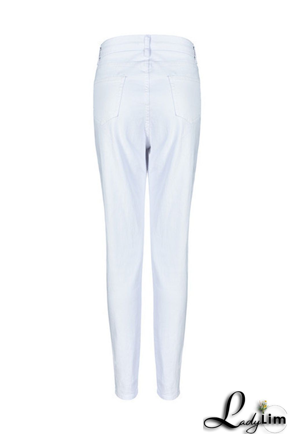 Black Fashion Casual Solid Basic High Waist Skinny Denim Jeans