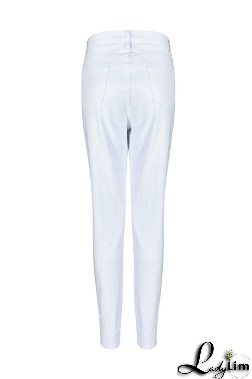 Black Fashion Casual Solid Basic High Waist Skinny Denim Jeans