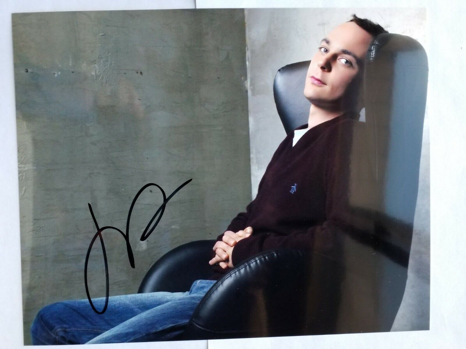 Signed Jim Parsons Authentic Autographed 8 x 10 Photo Poster painting The Big Bang Theory