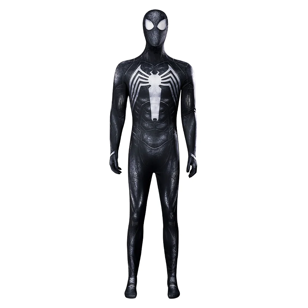 Marvel Spider-Man 2 PS5 Spider Man Black Jumpsuit Cosplay Costume