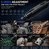 39Pcs Portable Cordless Engraving Pen with LED Digital Display Mini Electric Rotary Tool Kit 6-Speed Adjustable Rechargeable Multifunctional Tools for DIY Sanding Polishing Drilling