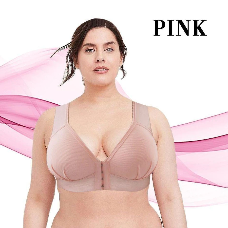 Seamless Front Closure Full Cup Push Up Bra