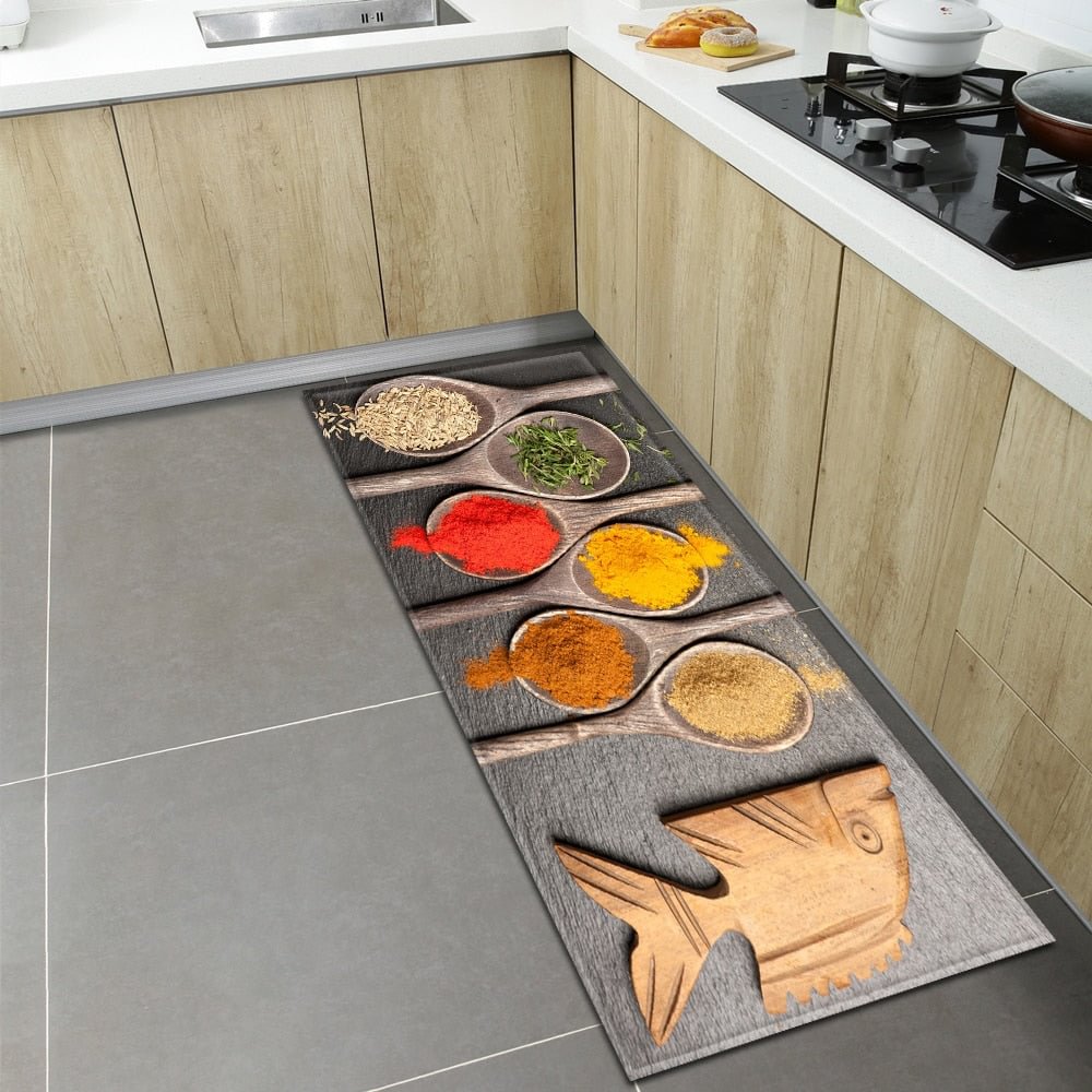 Nordic Kitchen Mat Home Entrance Doormat Bedroom Living Room Decoration Long Rug Hallway Bathroom Balcony Floor Anti-Slip Carpet
