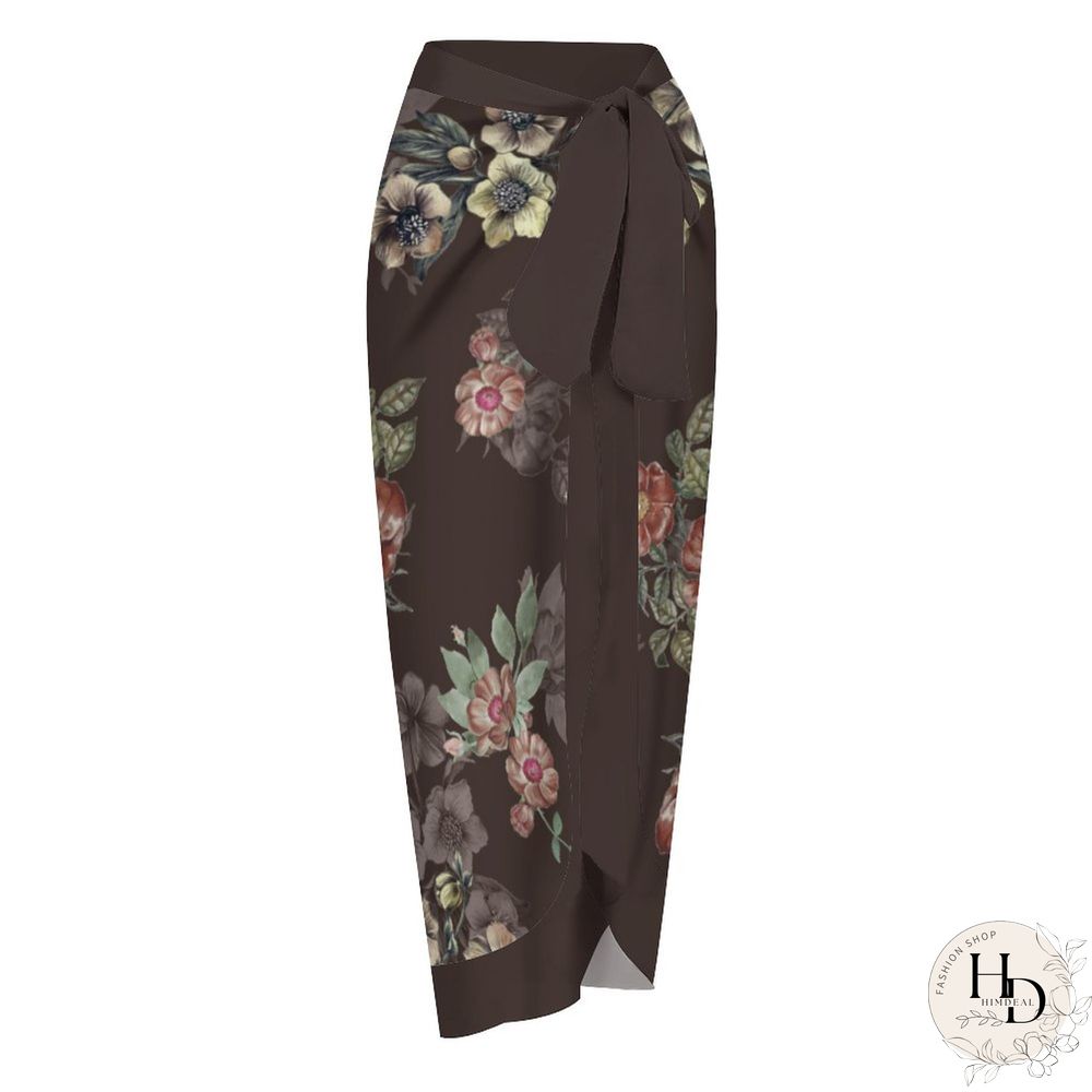 Casual Printed One-Piece Swimsuit And Cover Up