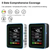 5-in-1 Air Quality Monitor CO2 Detector USB Charging Portable for Indoor Outdoor