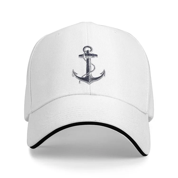 Punk Unisex Nautical Anchor Baseball Cap Adult Sailor Adventure Adjustable Dad Hat Men Women Sun Protection