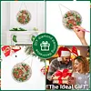 Pendentif 2D flat diy en diamant pour bas de No&euml;l 9,84x9,84 pouces