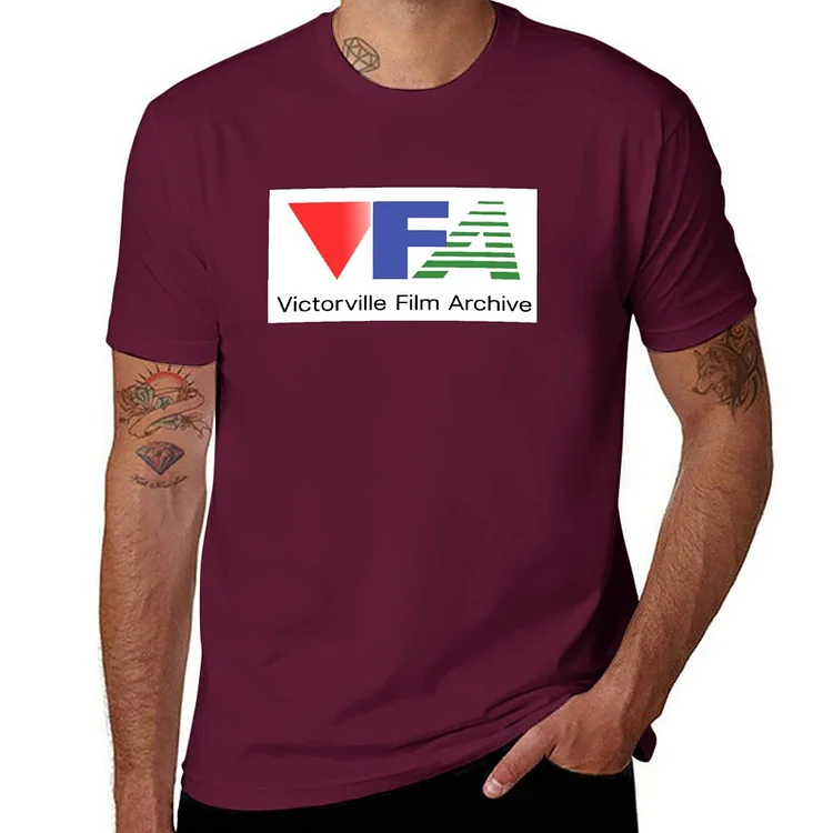 Ruisberg Victorville Film Archive Logo T-Shirt boys whites tops plus size tops oversizeds fitted t shirts for men