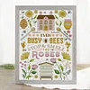 (Stamped/Counted) Bee House-14CT Cross Stitch 30*41cm/11.81*16.14in
